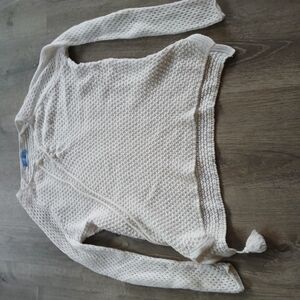Burgess White Knit Sweater